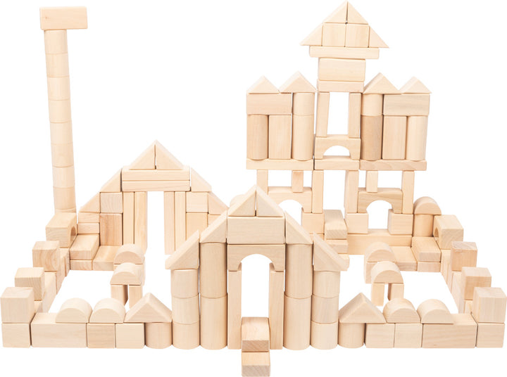 Holzbausteine Natur – 200-teiliges Bauklötze-Set im Beutel