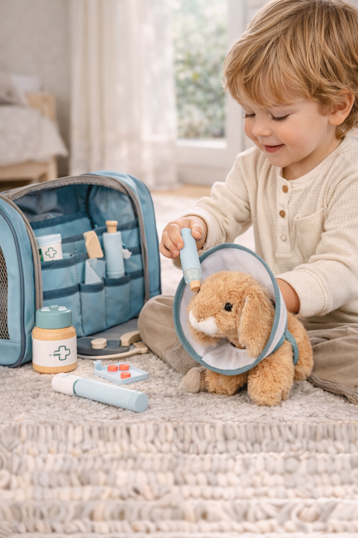 Tierarzt-Tasche mit Hase – fürsorgliches Rollenspiel für kleine Tierfreunde