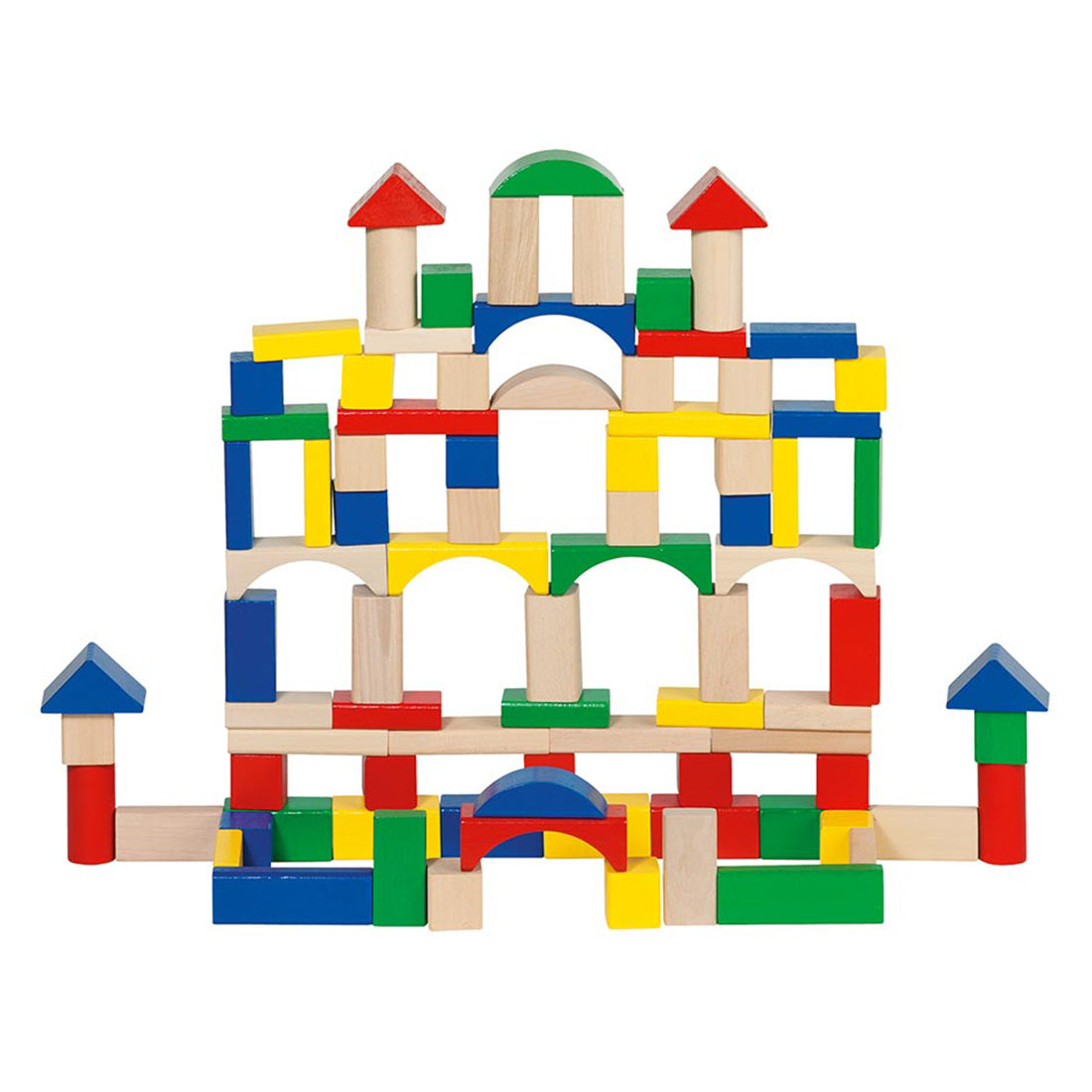 Holzbausteine bunt - goki