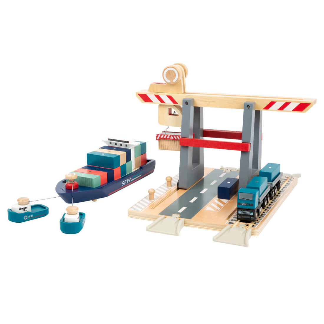 Spiel-Set "Container Hafen"