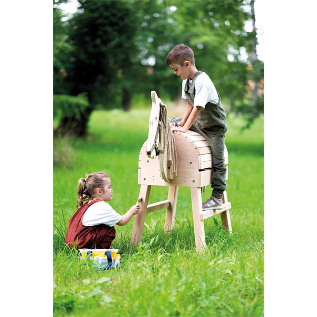Spielzeug Pferdepflege-Set mit Tasche